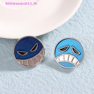 Alittlesearch11 เข็มกลัดโลหะ รูปการ์ตูนอนิเมะญี่ปุ่น Ace Cap Lapel Pins สําหรับกระเป๋าเป้สะพายหลัง 2 ชิ้น