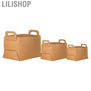Lilishop Felt Storage Box  Thickening Sturdy Felt Storage  Fashionable Foldable  for Office for Toys