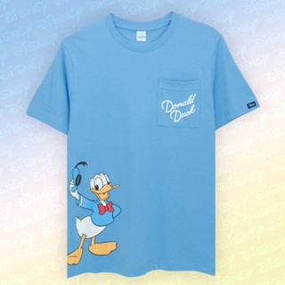 Disney T-Shirt Men&amp;Women Donald Duck and Goofy - เสื้อยืดลายกูฟฟี่ และลายโดนัลด์ดั๊ก สินค้าลิขสิทธ์แท้100% characters st