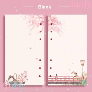 Lanfy สมุดโน้ตบุ๊ก แบบเติม ลายตาราง 80 แผ่น