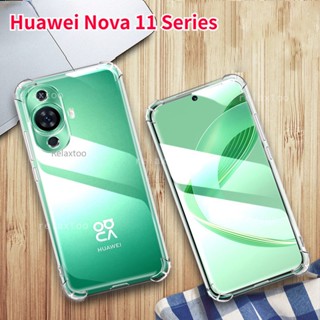 Nova11pro เคสใส สําหรับ Huawei Nova 11 10 Nova11 Nova10 Pro Ultra 11i 11Ultra 10SE ซิลิโคน TPU นิ่ม ใส กันกระแทก ถุงลมนิรภัย เคสโทรศัพท์ ป้องกันกล้อง ป้องกันการตก ฝาหลัง