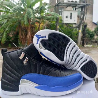 Air jordan 12 aj12 retro Joe 12 Royal รองเท้าบาสเก็ตบอล ขนาดใหญ่ สีดํา และสีน้ําเงิน สําหรับผู้ชาย 47 67WF UJTZ