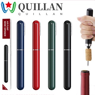 Quillan 2-in-1 ที่เปิดขวดไวน์ สเตนเลส แบบพกพา พร้อมปากกาฟอยล์ หลากสี