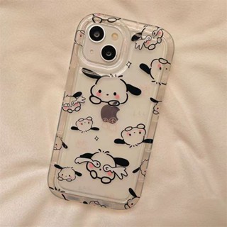 Yiki|เคสโทรศัพท์มือถือแบบนิ่ม ใส กันกระแทก ลายการ์ตูน Pochacco น่ารัก สําหรับ OPPO Reno 8 7 6 Lite 6 Pro 6 5F 5 4F 4 Lite 4 Pro 4