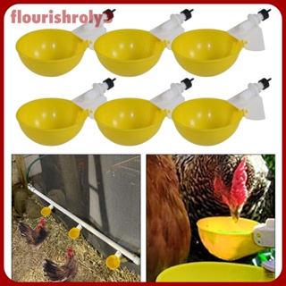 [Flourish] ถ้วยน้ําดื่มอัตโนมัติ สําหรับสัตว์ปีก ไก่ กระต่าย เป็ด นกพิราบ 6 ชิ้น