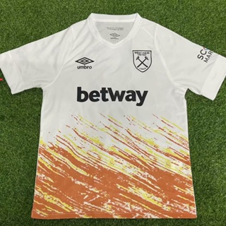 เสื้อกีฬาแขนสั้น ลายทีมชาติฟุตบอล West Ham Two Away 22-23 ไซซ์ S-XXL ชุดเยือน สําหรับผู้ชาย