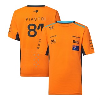 Mclaren เสื้อยืดแขนสั้น แห้งเร็ว พิมพ์ลาย Team Lando Norris F1 สําหรับผู้ชาย 2023