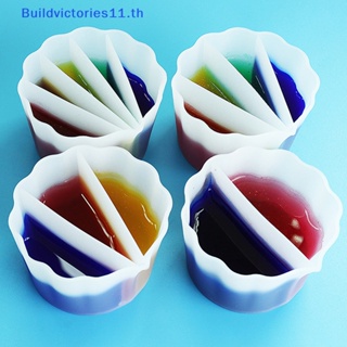 Buildvictories11 ถ้วยซิลิโคน แบ่งช่อง 5 ช่อง สําหรับเทสีอะคริลิค TH