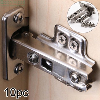 【Big Discounts】Kit Hinge Plates Closet Door Replacement Set Soft close Stainless Steel#BBHOOD