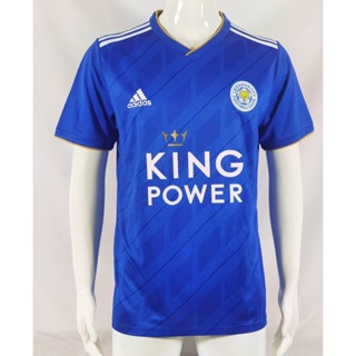 เสื้อกีฬาแขนสั้น ลายทีมชาติฟุตบอล Leicester City 18-19 Leicester City สไตล์วินเทจ แห้งเร็ว สําหรับผู้ชาย ไซซ์ S-XXL AAA