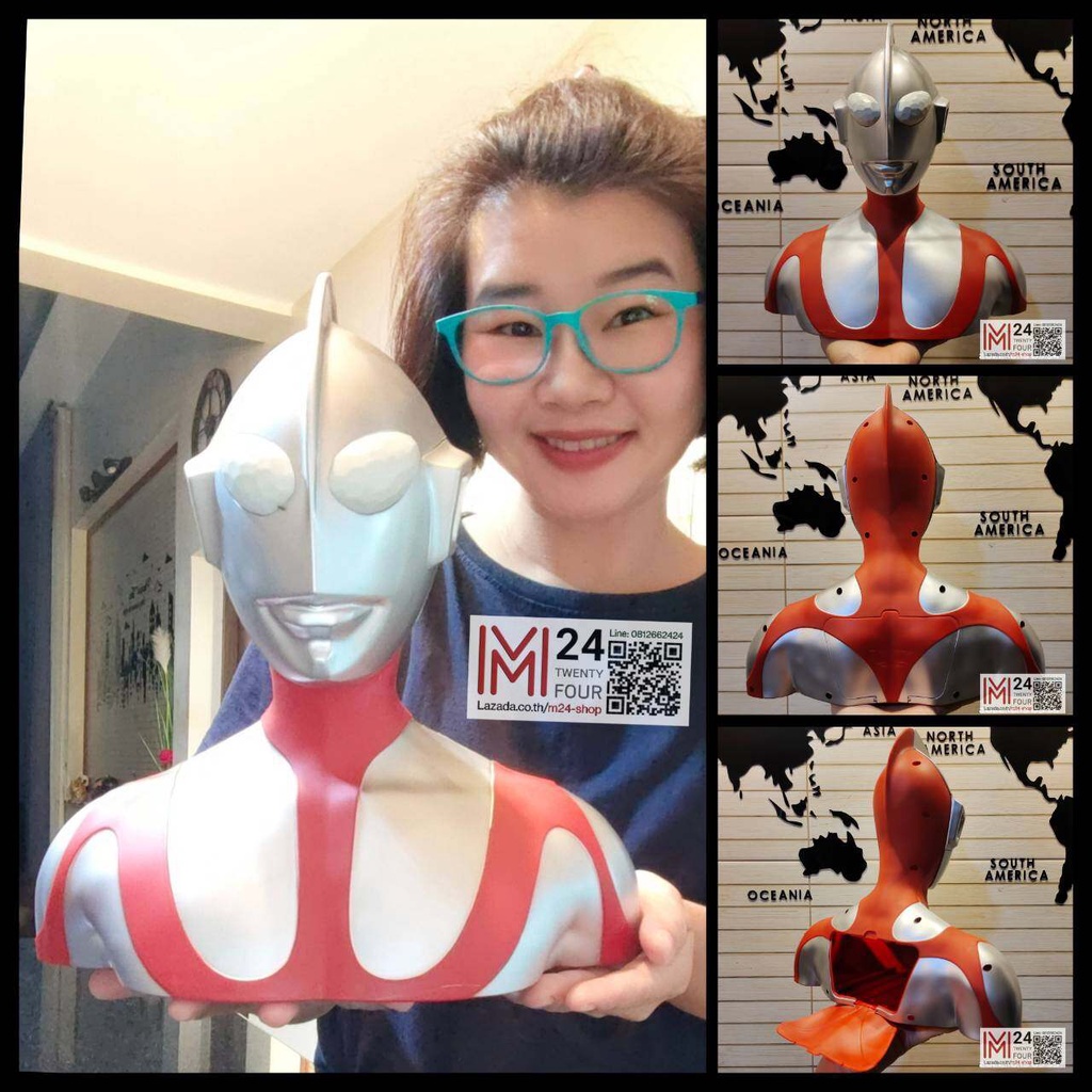 (1 ใบ) ถังป๊อบคอร์น ชิน อุลตร้าแมน บัคเก็ต ถังใส่ป๊อบคอร์น โรงหนังเมเจอร์ Shin Ultraman Movie Bucket Set major m24