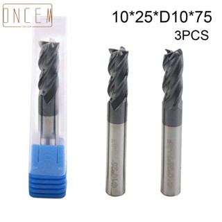 【ONCEMOREAGAIN】End Mill Portable Precision Ground Single End 45° RH Spiral TiAlN Coated