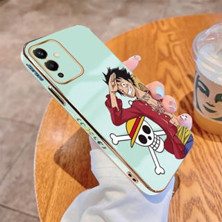 เคสโทรศัพท์มือถือนิ่ม ขอบสี่เหลี่ยม พิมพ์ลาย D.Luffy หรูหรา สําหรับ Infinix Note 12 2023 Note 12 Vip G96 12i 2022 12 Pro 5G