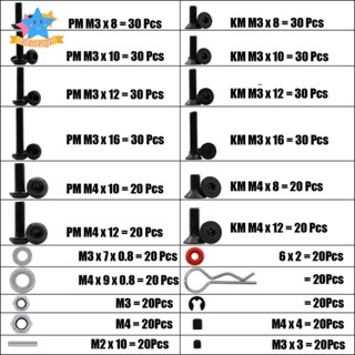 [Edstars] ชุดน็อตสกรู 1:10 สําหรับรถบังคับ 520 ชิ้น