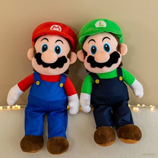 หมอนตุ๊กตานุ่ม รูปการ์ตูน Mg The Super Mairo Bros Luigi เหมาะกับของขวัญ สําหรับตกแต่งบ้าน