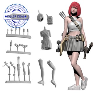 ชุดโมเดลเรซิ่น 1/35 Warrior Girl 6T2E T1V5 แบบประกอบเอง