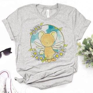 เสื้อยืด ลาย Cardcaptor Sakura สไตล์ญี่ปุ่น ฮาราจูกุ สําหรับผู้หญิง