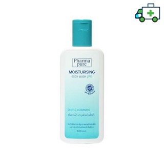 PharmaPure Moisturising Body Wash ฟาร์มาเพียว มอยส์เจอร์ไรซ์ซิ่ง บอดี้ วอซครีมอาบน้ำ 200ml[Life]