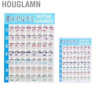 Houglamn Guitar Chord Poster 56 Colour Coated Paper Reference Guide for Ukulele