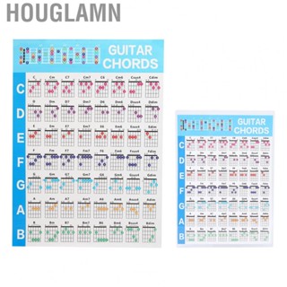 Houglamn Guitar Chord Poster 56 Colour Coated Paper Reference Guide for Ukulele