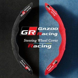 ปลอกหนังหุ้มพวงมาลัยรถยนต์ คุณภาพสูง สําหรับ Toyota GR Gazoo Racing