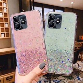 เคสโทรศัพท์มือถือ ซิลิโคนนิ่ม TPU ใส กันกระแทก ลายกลิตเตอร์ดาว แฟชั่น สําหรับ Realme C53 2023 RealmeC53 4G Realme C 53 53C C55 C35 C33 C31 C30