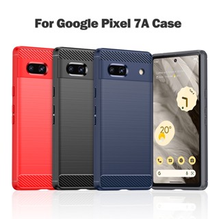 เคสโทรศัพท์มือถือนิ่ม ลายคาร์บอน สําหรับ Google Pixel 7A 6A 6 7 Pro 5 5A 4A 5G 4 XL 3A XL 3 XL 2 XL 4XL 3AXL 3XL 2XL 6Pro 7Pro