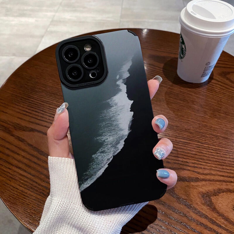 เคสโทรศัพท์มือถือนิ่ม กันตก ลายทะเลภูมิทัศน์ สําหรับ IPhone Apple 11 12 Pro Max X XR XS Max SE 7 Plus 8 Plus 13 Pro Max 14 Pro Max