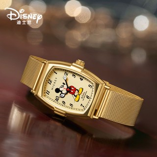 (($ยอดนิยม $) Disney Disney นาฬิกาข้อมือควอทซ์ลําลอง กันน้ํา ทรงสี่เหลี่ยม ลายมิกกี้เมาส์ แฟชั่นสําหรับสตรี