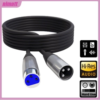 Ni Xlr สายเคเบิ้ลเชื่อมต่อไมโครโฟน 3-pin Male To Female อุปกรณ์เสริม