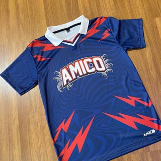 Jersey COLLAR RETRO AMICO BLUE 01 ลิมิเต็ดอิดิชั่น