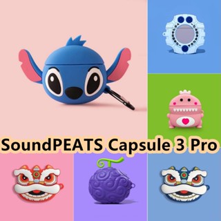 【จ่ายตรง】เคสหูฟัง แบบนิ่ม ลายการ์ตูนอนิเมะ สําหรับ Soundpeats Capsule 3 Pro Soundpeats Capsule 3 Pro