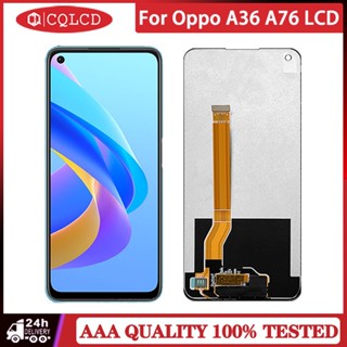 อะไหล่หน้าจอสัมผัส LCD แบบเปลี่ยน สําหรับ Oppo A36 A76