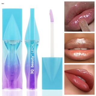 3q Beauty Micro-pearl Fruit Flavour Lip Oil Moisturizing Moisturizing Anti-drying Lip Care Lip Balm แต่งหน้า nuuo