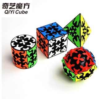 Qiyi ลูกบาศก์เกียร์ 3x3 ทรงกระบอก และลูกบาศก์เกียร์ 3x3x3 ของเล่นสําหรับเด็ก