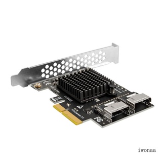 Iwo อะแดปเตอร์ขยายฮาร์ดดิสก์ PCI-E เป็น SFF-8087 8 พอร์ต PCIE เป็น Mini Sata3 0