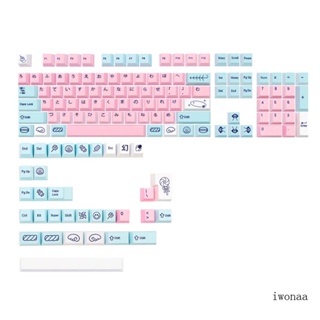 Iwo ปุ่มกดคีย์บอร์ด 137 คีย์ PBT ลายเชอร์รี่ สําหรับคีย์บอร์ด Mechanical