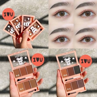 ของใช้ท่านหญิง คิ้วฝุ่น3ช่อง มาพร้อมแปรง เขียนง่าย HENG FEI eyebrow พาเลตคิ้วฝุ่น 3 ช่องมีให้เลือก4เบอร์นะคะ