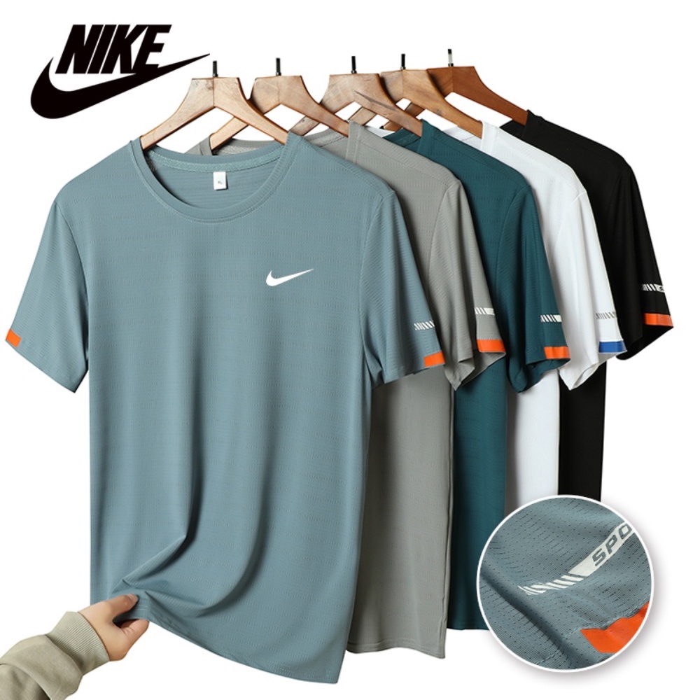 เสื้อยืดแขนสั้น แบบแห้งเร็ว เหมาะกับใส่ออกกําลังกาย สําหรับผู้ชาย