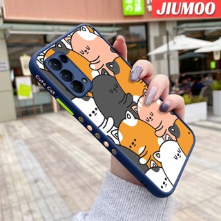 เคสโทรศัพท์มือถือ ซิลิโคนแข็ง บาง กันกระแทก ลายการ์ตูนแมวน่ารัก สําหรับ OPPO Reno 5 Reno 5 Pro Reno 5K 5G Find X3 Lite