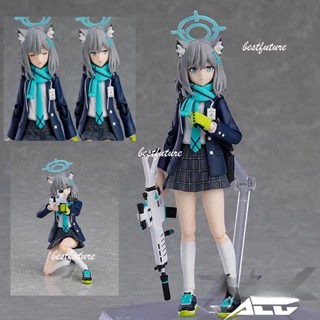 โมเดลฟิกเกอร์ Shiroko Sunaookami Figma 567 Articulado Change Face สีฟ้า ของเล่นสําหรับเด็ก