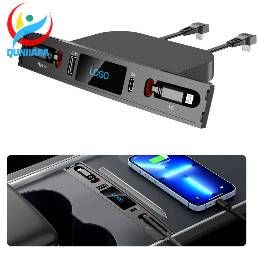 ฮับ USB Type-C PD 27W สําหรับ Tesla Model 3/Y