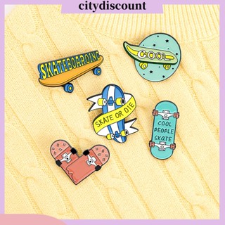 &lt;citydiscount&gt; เข็มกลัดโลหะ ลายการ์ตูนน่ารัก สําหรับตกแต่งรองเท้าสเก็ต นักเรียน