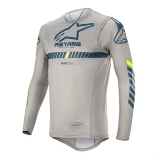 เสื้อกีฬาแขนสั้น ลายทีม Alpinestars Supertech Downhill สําหรับขี่จักรยานยนต์ 2022