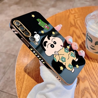 เคสโทรศัพท์มือถือ แบบนิ่ม ลายการ์ตูนชินจัง ขอบสี่เหลี่ยม หรูหรา สําหรับ Xiaomi Mi 8 9 9T 10 10T Pro 10 Lite 5G