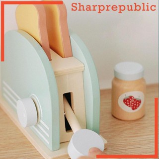 [Sharprepublic] ของเล่นไม้ โมเดลขนมปัง DIY สําหรับเด็ก