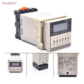 [EruditerT] รีเลย์ควบคุมเวลาดิจิทัล AC DC 12v-220v DH48S-S [ใหม่]