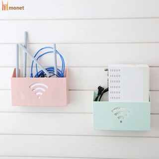 หน้าแรก Creative Wall Mount WiFi Router Storage Boxes Shelf Wifi Box Storage Box Organizer molisa