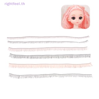 Rightfeel.th ใหม่ ขนตาปลอม สีน้ําตาลดํา DIY สําหรับเด็ก 5 ชิ้น