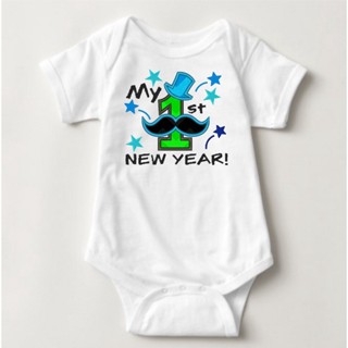 เด็กแรกเกิด วันหยุดปีใหม่ Onesies - Lil ผู้ชาย Q7VL